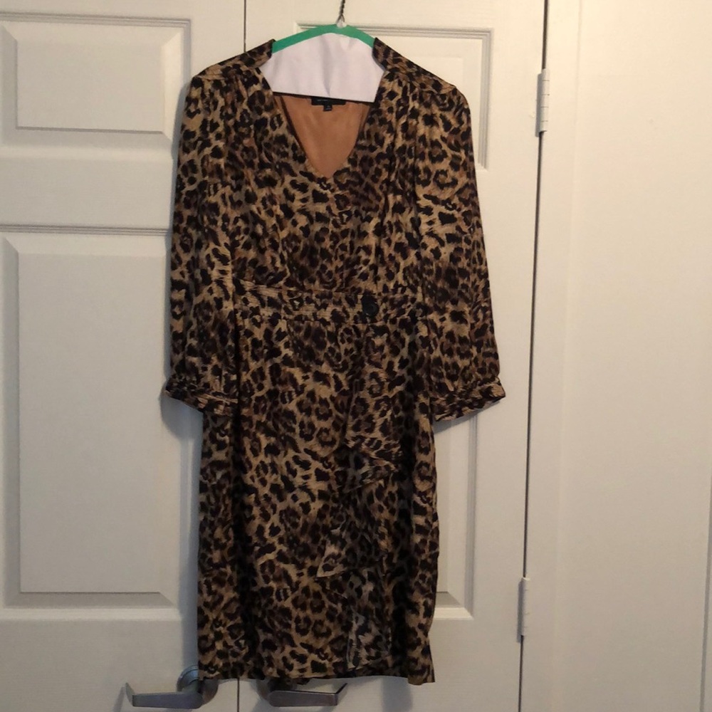 Tahari Leopard Dress